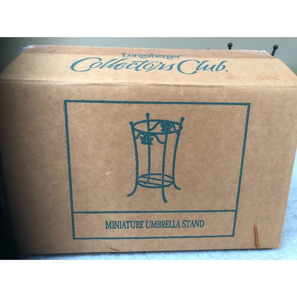 Longaberger Collectors Club 2003 Miniature Umbella Stand Iron Box Product Card